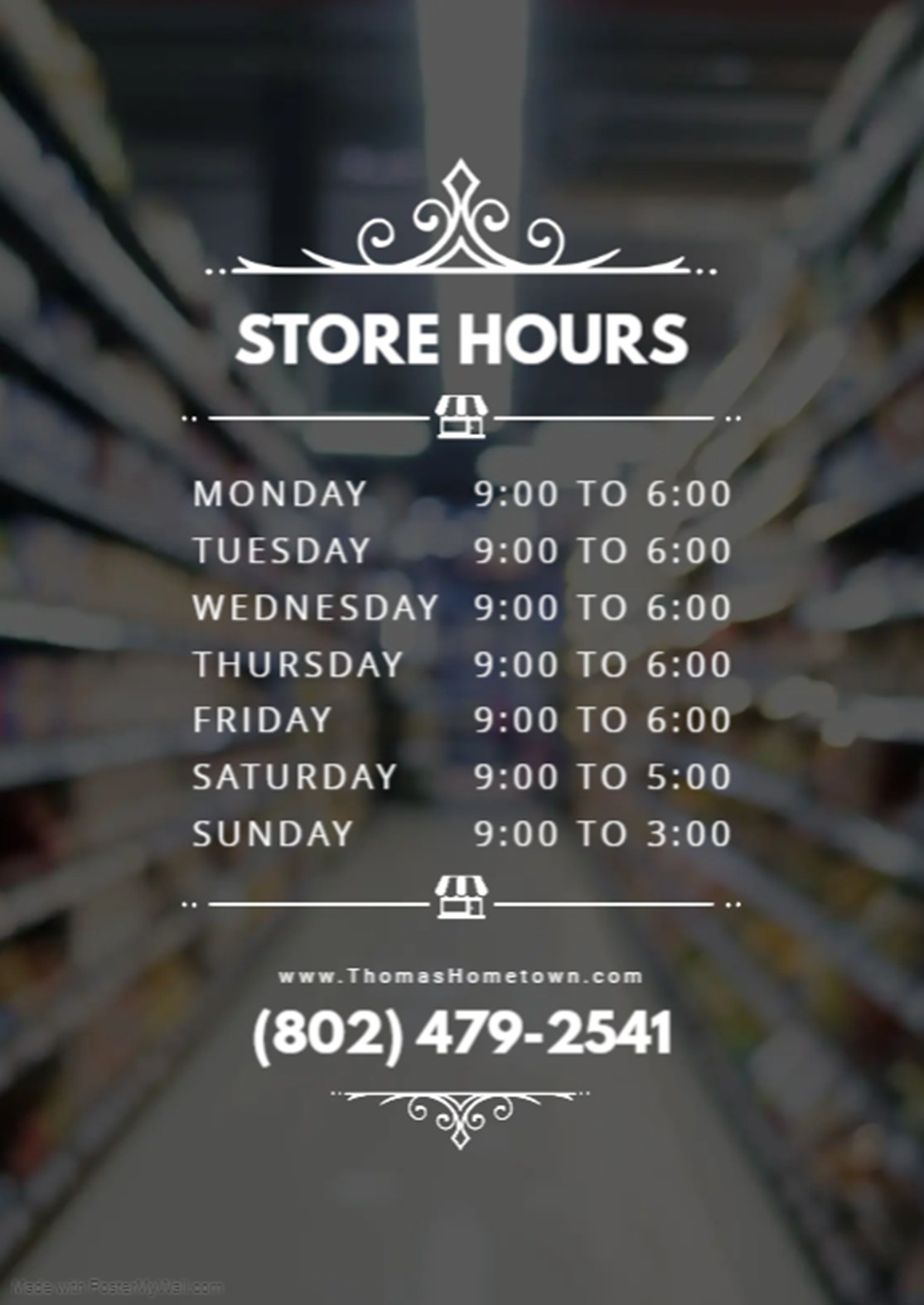 Thomas HomeTown Store Hours